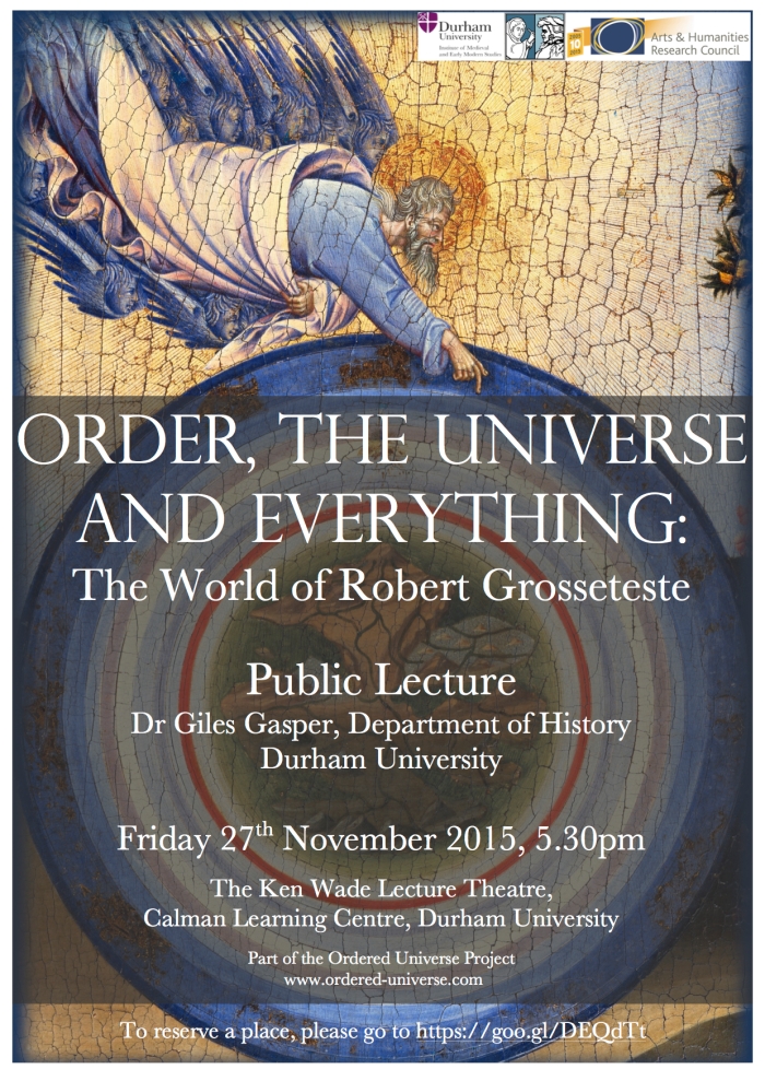 Order, Universe and Everything Public Lecture Poster